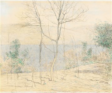 Paul Baum Vorfrühlingslandschaft am Lago d Averno 1899