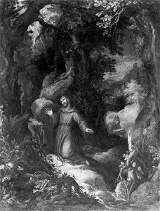 Paul Bril - Saint Francis of Assisi Receiving the Stigmata - Walters 37783. Free illustration for personal and commercial use.