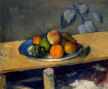 Paul Cezanne - Apples, Pears and Grapes. Free illustration for personal and commercial use.