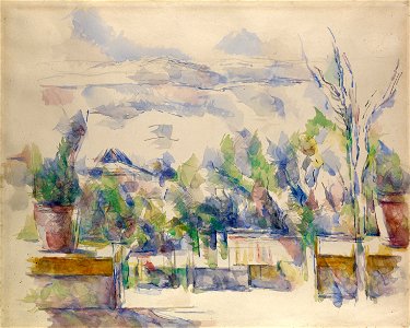 Paul Cézanne - The Terrace at the Garden at Les Lauves - Google Art Project