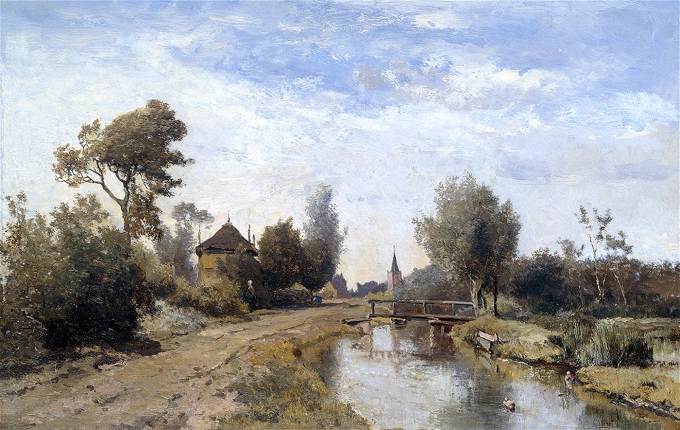 Paul Gabriël - Landschap bij Kortenhoef