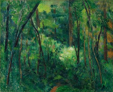 Paul Cézanne - Interior of a forest - Google Art Project. Free illustration for personal and commercial use.