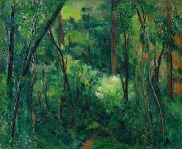Paul Cézanne - Interior of a forest - Google Art Project