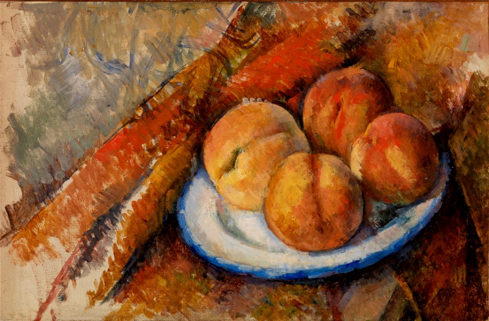 Paul Cézanne - Four Peaches on a Plate (Quatre pêches sur une assiette) - BF21 - Barnes Foundation