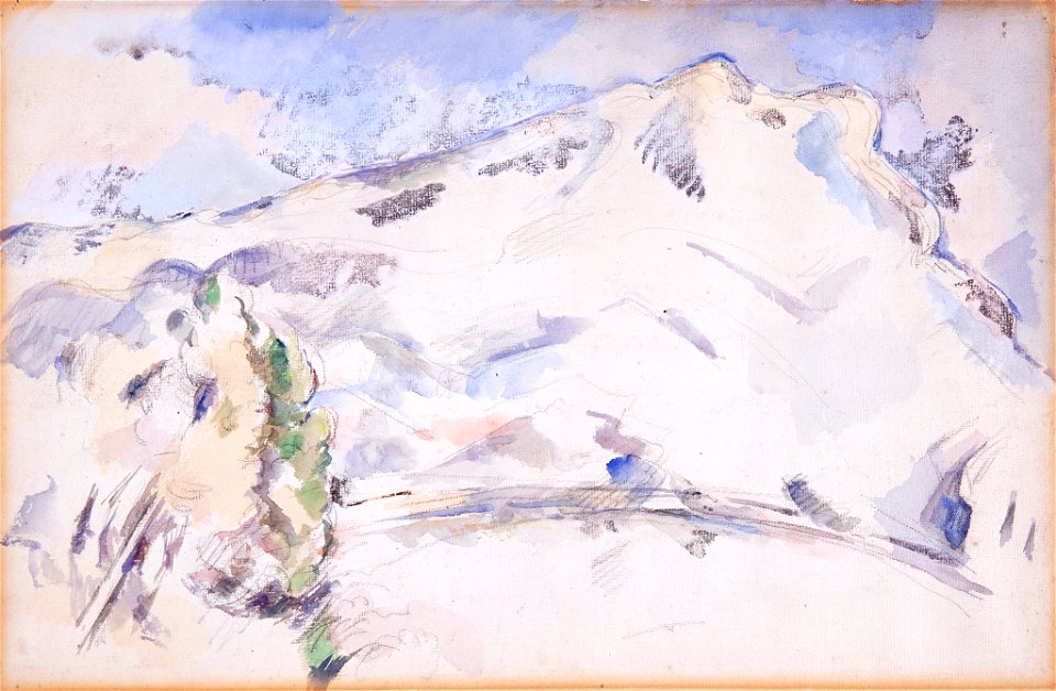 Paul Cézanne - Mont Sainte-Victoire (La Montagne Sainte-Victoire) - BF654 - Barnes Foundation