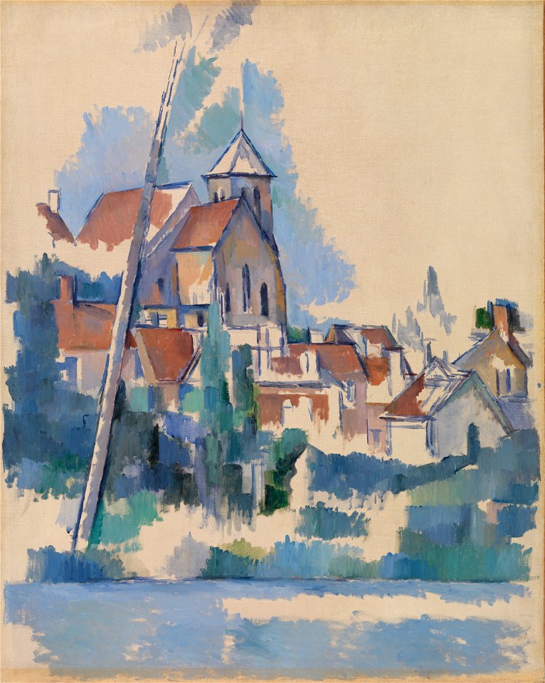 Paul Cézanne - Church at Montigny-sur-Loing (L'Église de Montigny-sur-Loing) - BF970 - Barnes Foundation