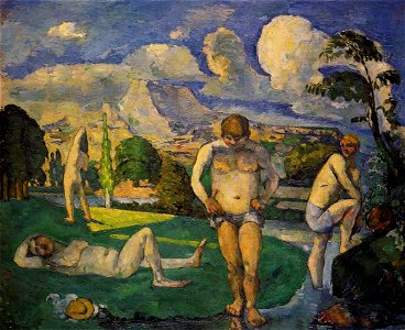 Paul Cezanne Les baigneurs au repos