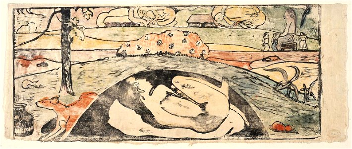 Paul Gauguin - Manao Tupapau (The Spirit of the Dead Watching) - MFA 54.1607