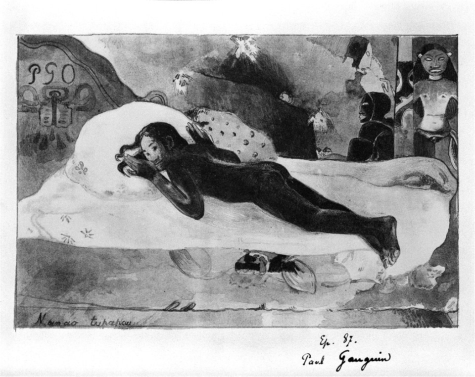 Paul Gauguin - Manao Tupapau (Watched by the Spirits of the Dead) - BM 38.386