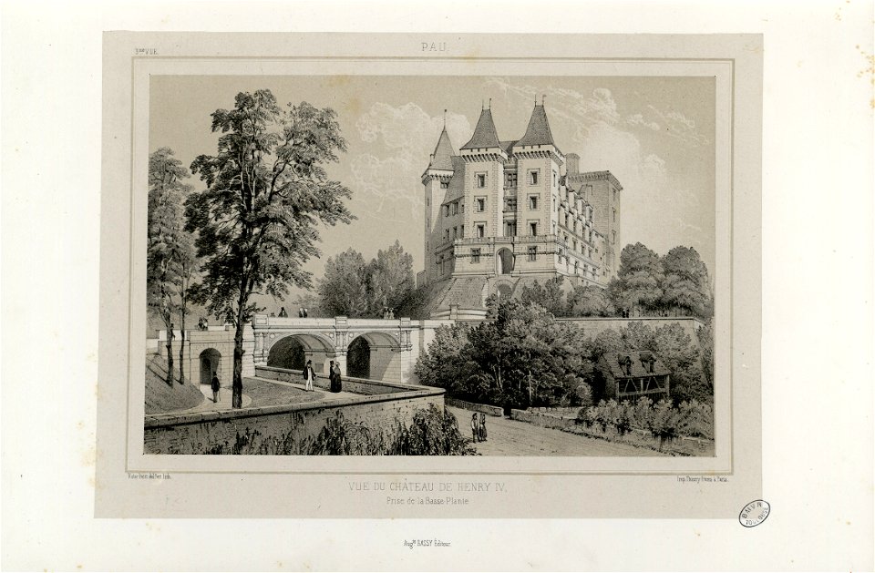 Pau - Vue du Château de Henry IV - Prise de la Basse-Plante - Fonds Ancely - B315556101 A PETIT 2 009