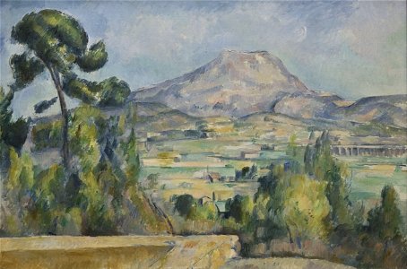 Paul Cézanne - Montagne Saint-victoire - Google Art Project. Free illustration for personal and commercial use.