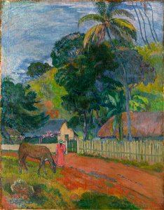 Paul Gauguin - Le Cheval sur le chemin - Pushkin museum
