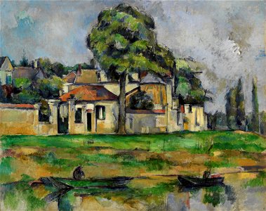 Paul Cézanne - Banks of the Marne - Google Art Project. Free illustration for personal and commercial use.