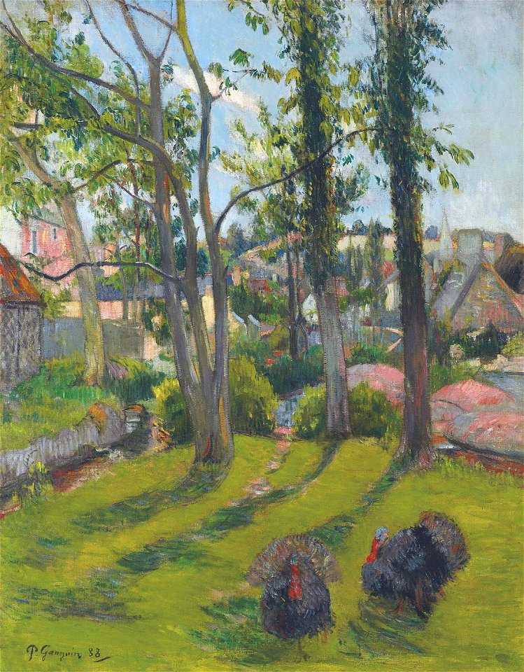 Paul Gauguin - Les dindons, Pont-Aven (1888)