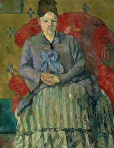 Paul Cézanne - Madame Cézanne in a Red Armchair - Google Art Project
