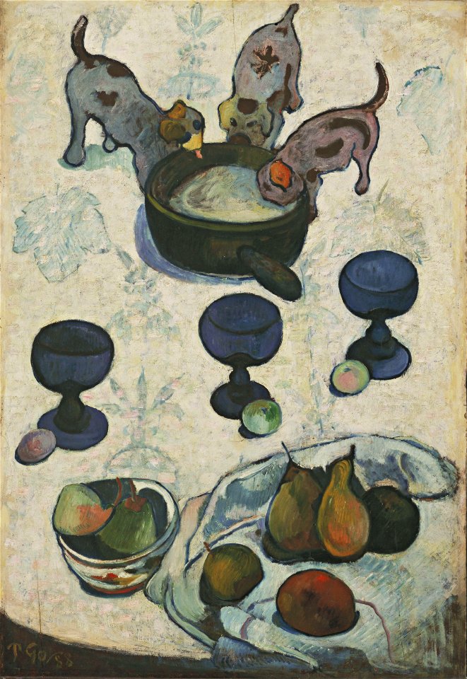 Paul Gauguin - Still Life with Three Puppies