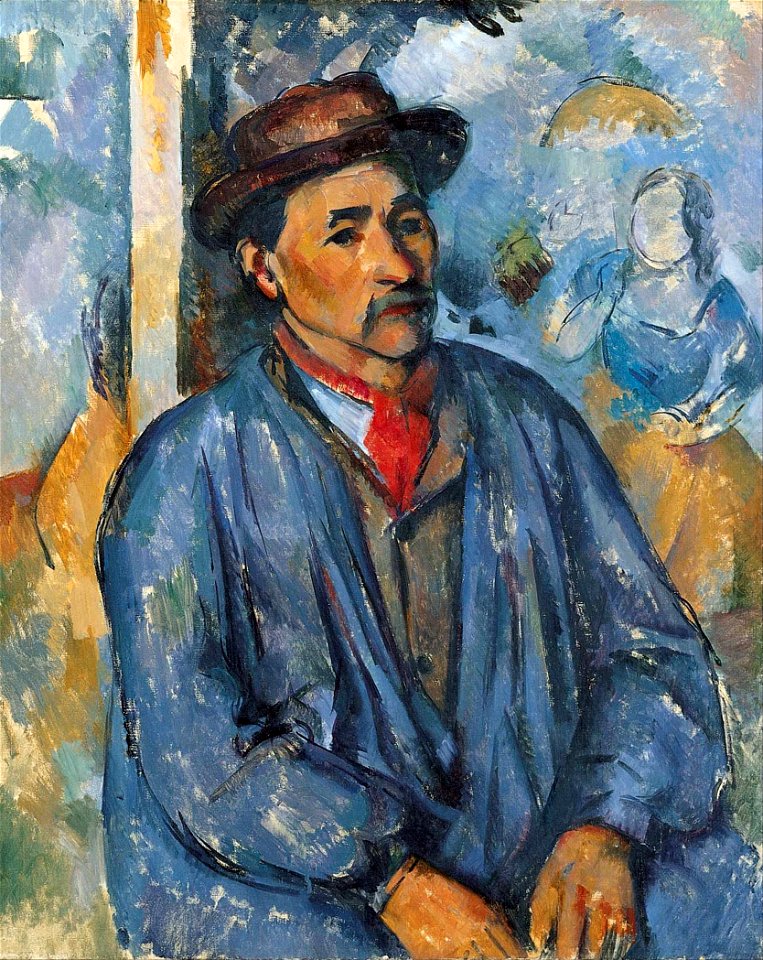 Paul Cézanne - Man in a Blue Smock - Google Art Project