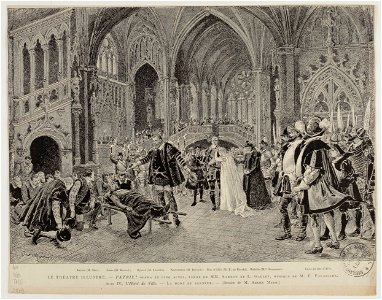 Patrie! 1886 opera, press illustration of Act 4 – Gallica 2010