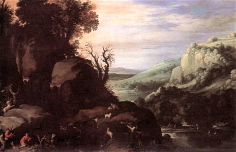 Paul Bril - Landscape - WGA3191. Free illustration for personal and commercial use.