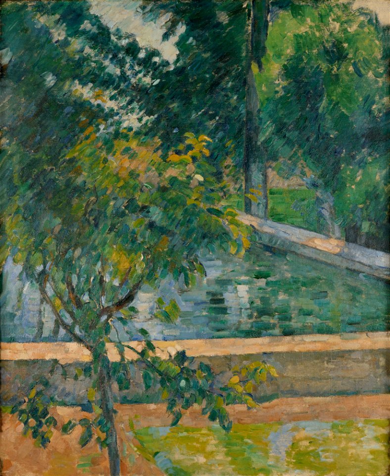Paul Cézanne - Le bassin du Jas de Bouffan (The Pool at Jas de Bouffan) - 1927-17 - Albright–Knox Art Gallery