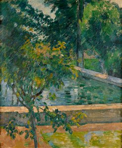 Paul Cézanne - Le bassin du Jas de Bouffan (The Pool at Jas de Bouffan) - 1927-17 - Albright–Knox Art Gallery