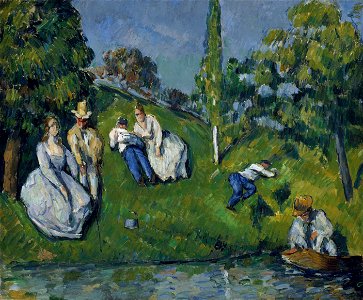 Paul Cézanne - The Pond - Google Art Project. Free illustration for personal and commercial use.