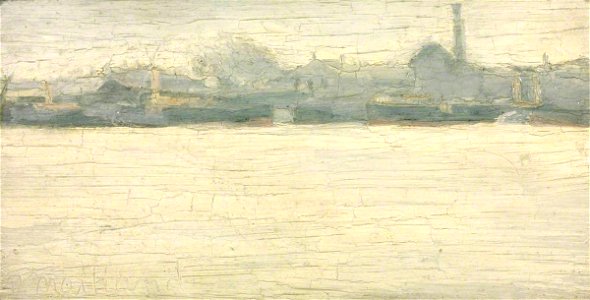 Paul Fordyce Maitland (1863-1909) - Surrey Side of the River - Grey Day - T03626 - Tate