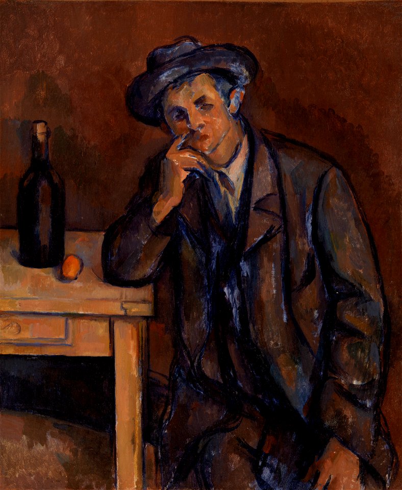 Paul Cézanne - The Drinker (Le Buveur) - BF189 - Barnes Foundation