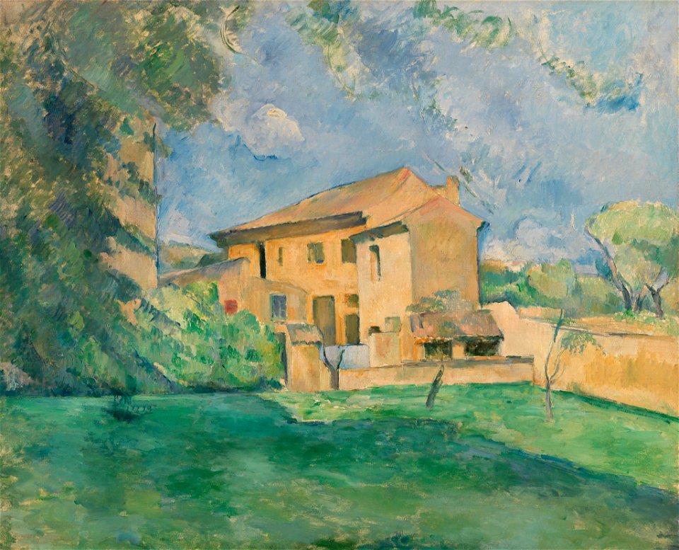 Paul Cézanne - The Farm at the Jas de Bouffan (La Ferme au Jas de Bouffan) - BF188 - Barnes Foundation