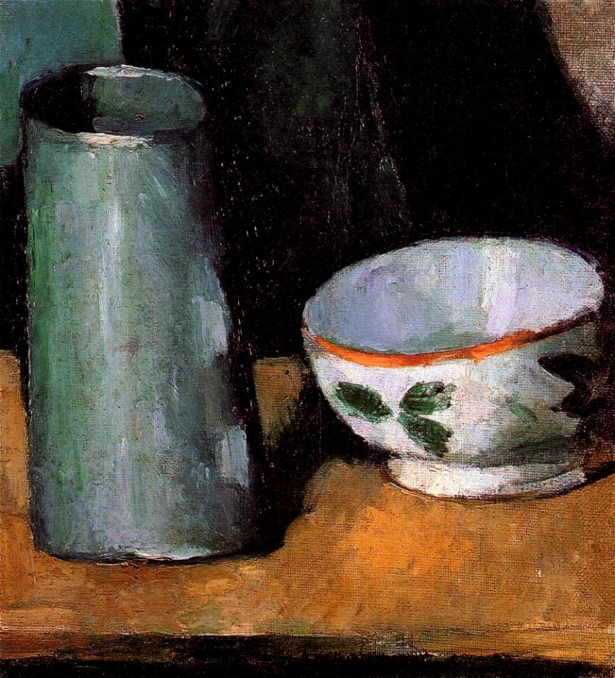 Paul Cézanne - Still Life, Bowl and Milk Jug
