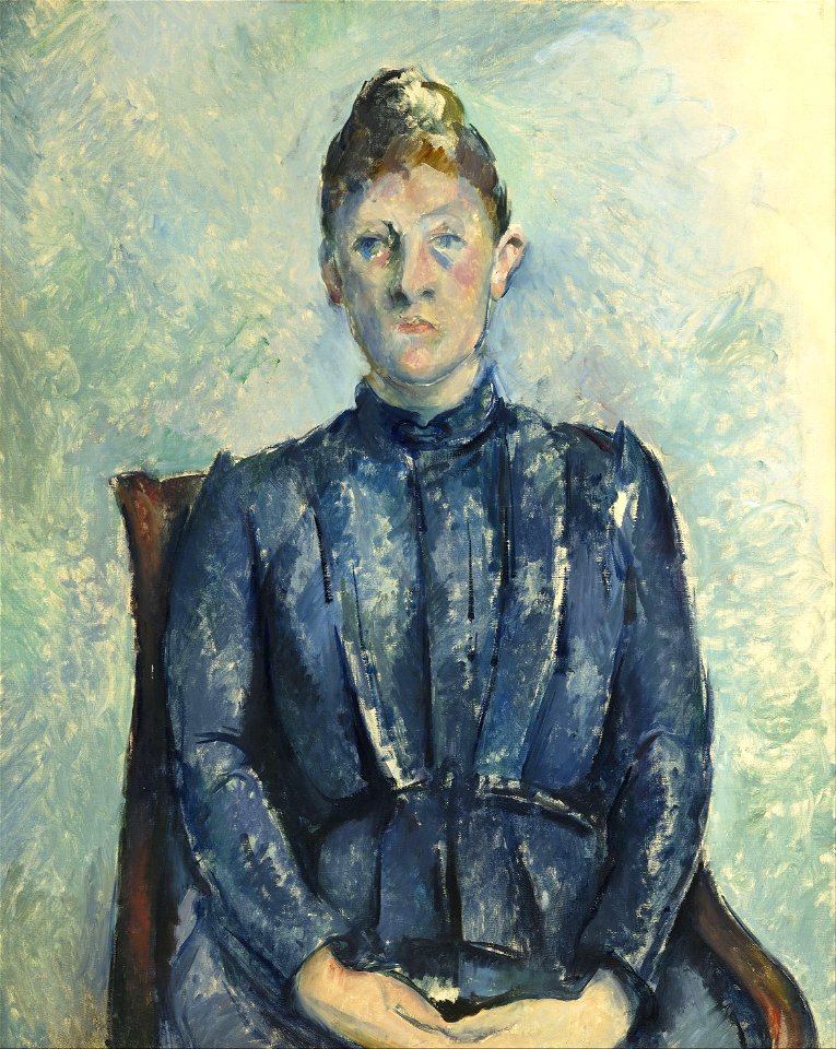Paul Cézanne - Portrait of Madame Cézanne - Google Art Project