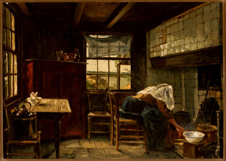 Paul Alexander Svedomsky - Finnish cottage interior - M.Ob.1200 MNW - National Museum in Warsaw