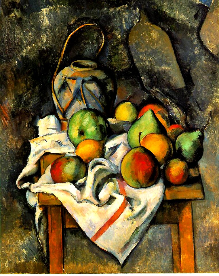 Paul Cézanne, La vase paillé, c. 1895