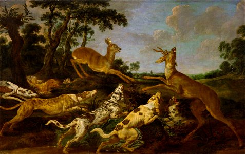 Paul de Vos - Hunting scene