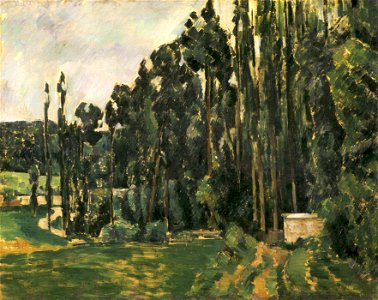 Paul Cézanne - Poplars - Google Art Project. Free illustration for personal and commercial use.