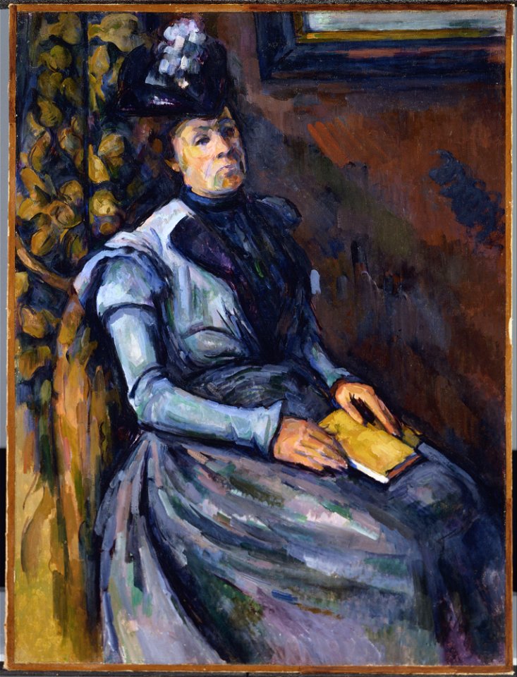 Paul Cézanne - Seated Woman in Blue - Google Art Project