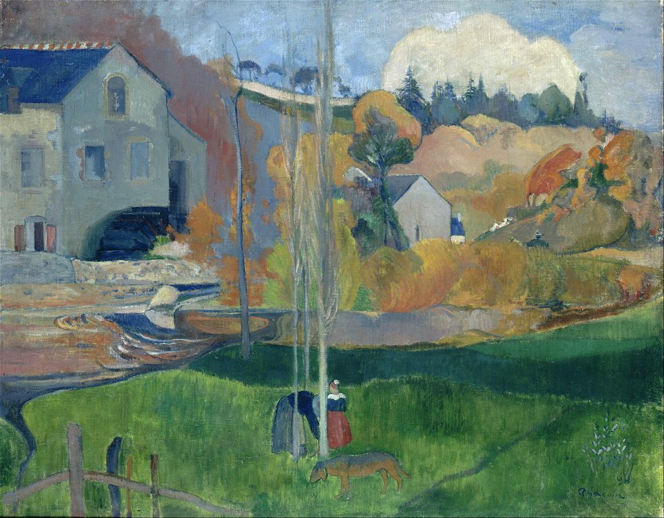 Paul Gauguin - Landscape in Brittany. The David Mill - Google Art Project