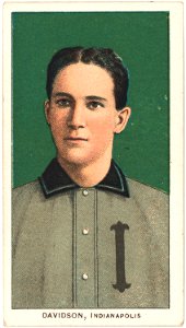 Paul Davidson, Indianapolis Team, baseball card portrait LCCN2008676939