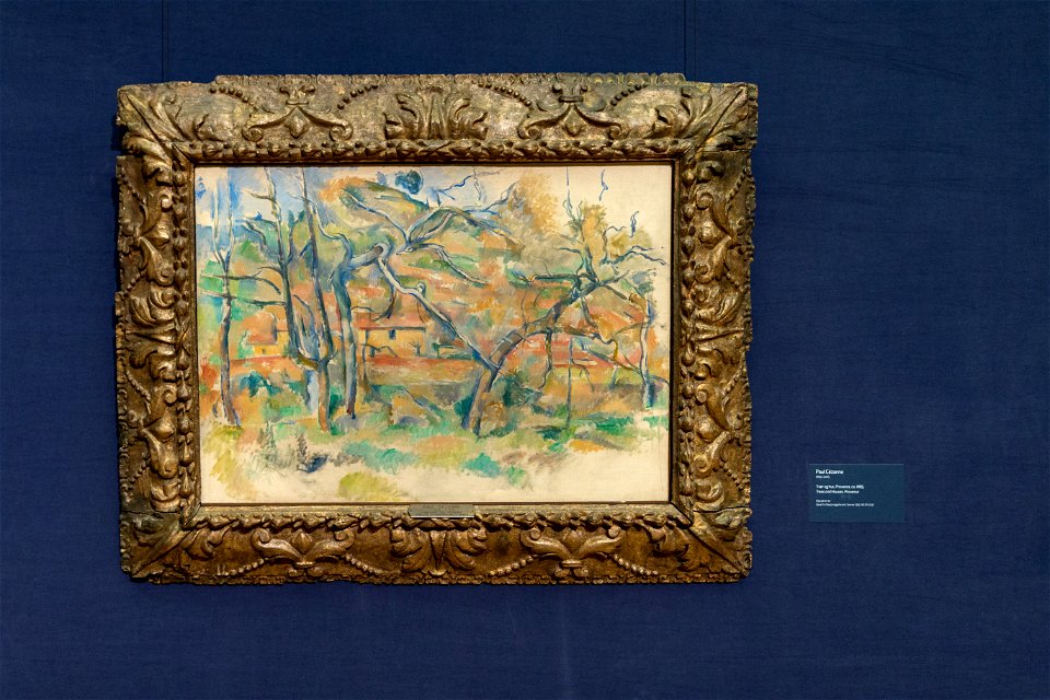 Paul Cézanne - Trees and Houses, Provence - Arbres et Maisons - Trær og hus, Provence - IMG 9673ngo