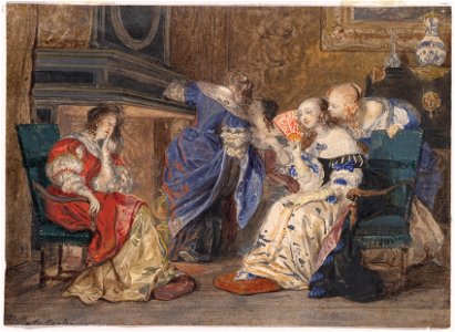 Paul Delaroche (French, 1797-1856) - Women in an Interior - 2018.1062 - Cleveland Museum of Art