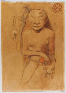 Paul Gauguin - Oviri - Watercolor monotype F 31