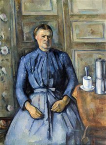 Paul Cézanne - Woman with a Coffeepot - Google Art Project. Free illustration for personal and commercial use.