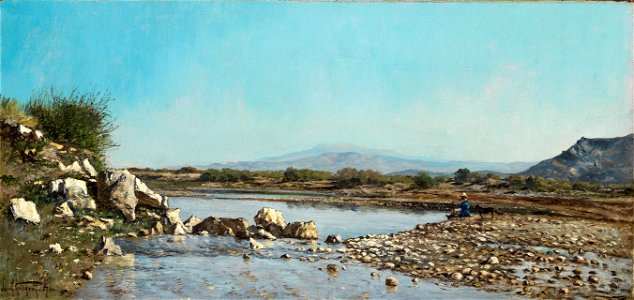 Paul Guigou - Am Ufer der Durance - 2809 - Staatliche Kunsthalle Karlsruhe
