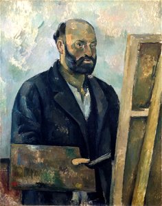 Paul Cézanne, c.1890, Portrait de l'artiste à la palette, oil on canvas, 92 x 73 cm, Foundation E.G. Bührle