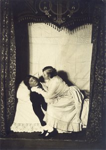 Paul Biensfeldt und Else Eckersberg in 'Der Schnellmaler', Kammerspiele