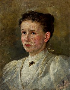 Paul Hermann Wagner Portrait Bertha Voelter geb Leube 1895