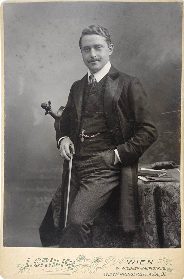 Paul Fischer (Austrian violinist) by Ludwig Grillich, 1906