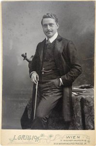 Paul Fischer (Austrian violinist) by Ludwig Grillich, 1906