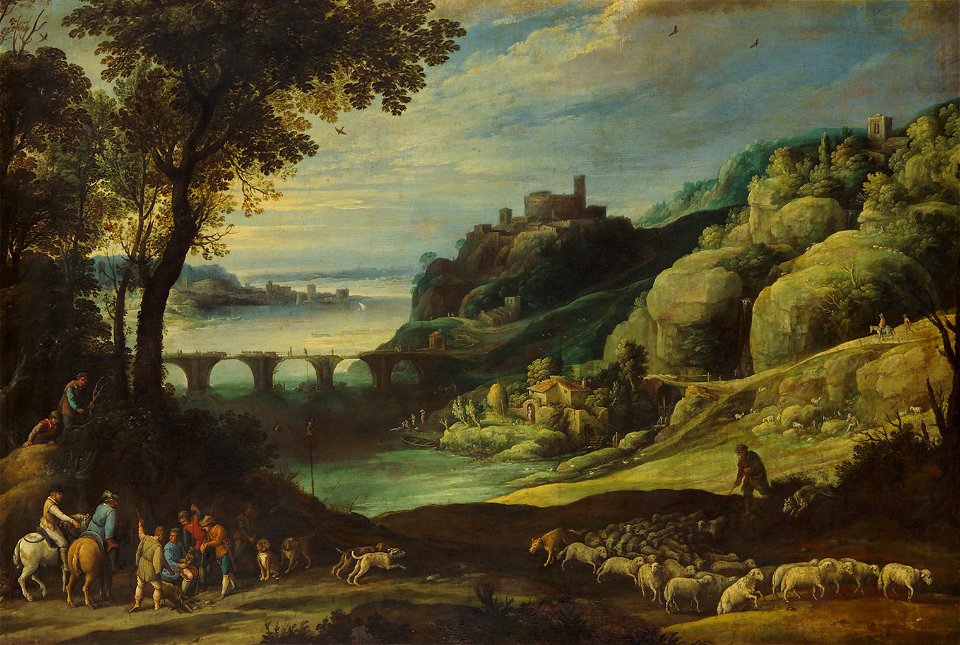 Paul Bril - Landschaft mit Brücke - GG 5836 - Kunsthistorisches Museum