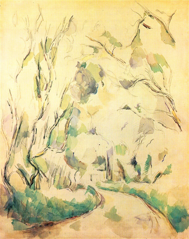 Paul Cézanne- Well and Winding Path in the Park of Château Noir
